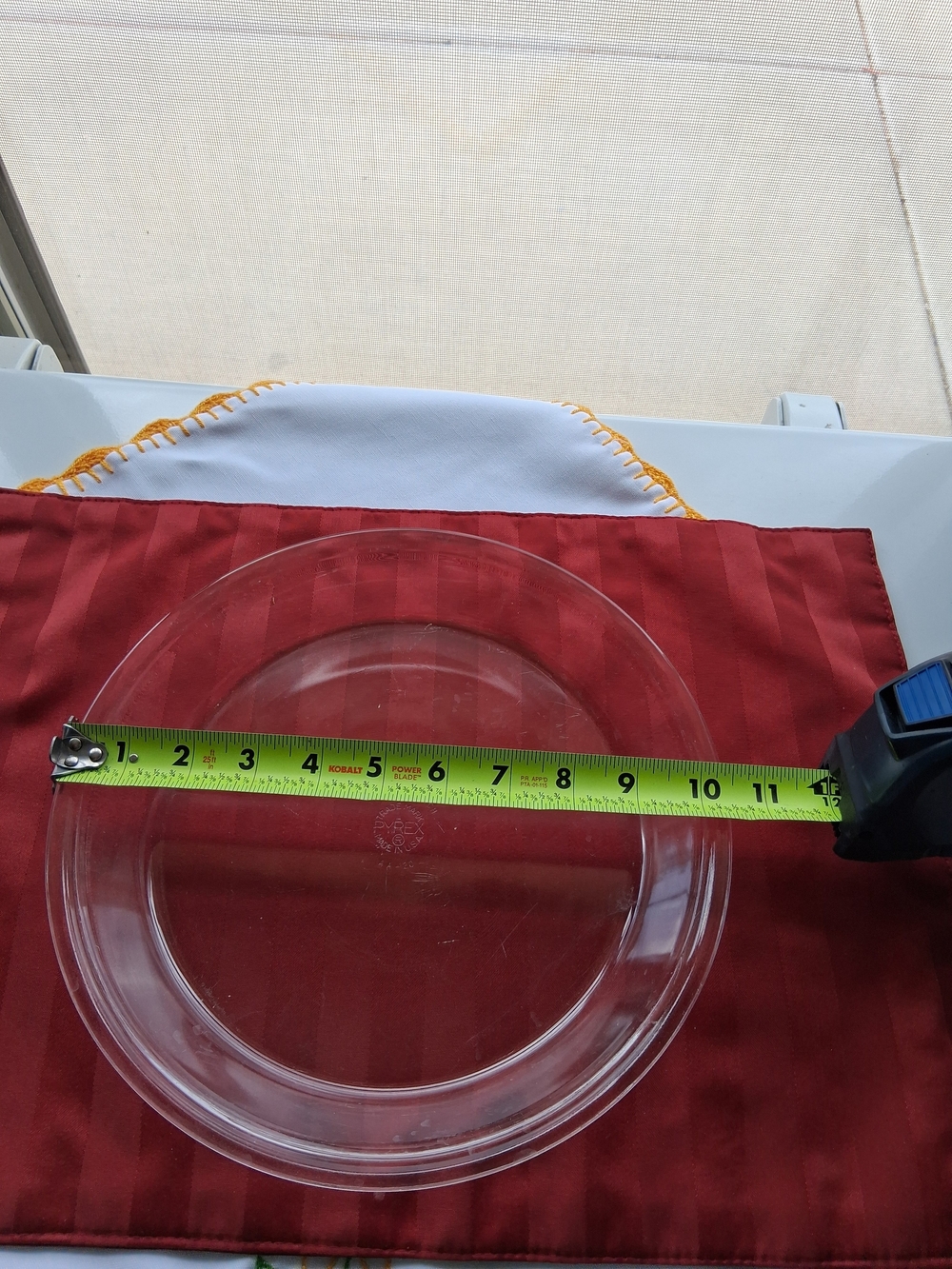 Pyrex Clear Glass Dinner Plate - Transparent